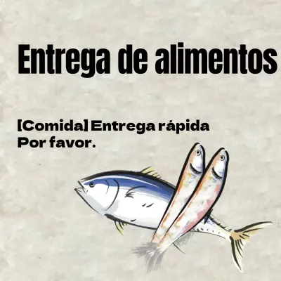 Entrega de alimentos
