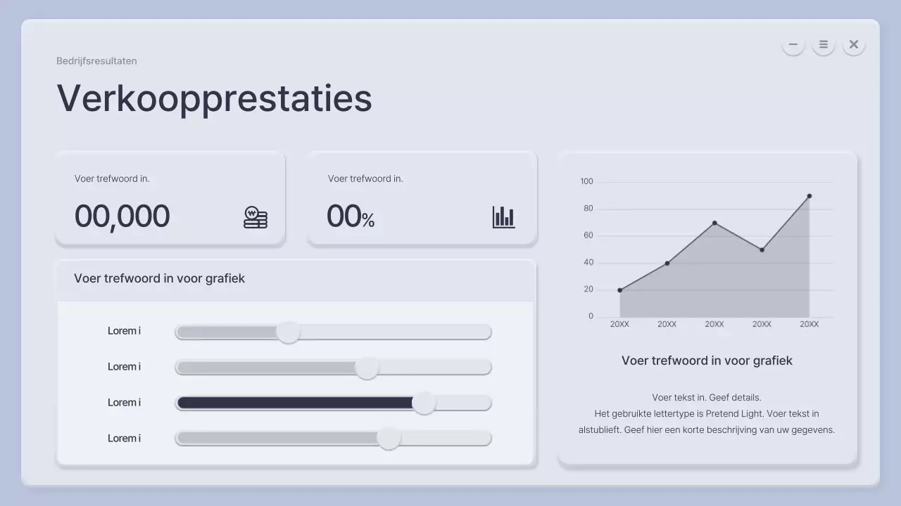 Een driedimensionaal blauw en grijs bedrijfsprofiel