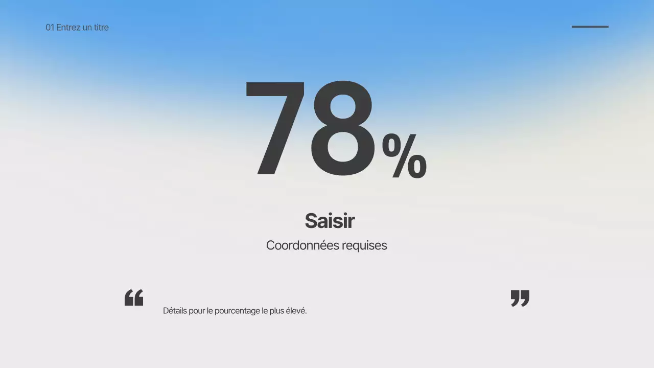 Présentation d'un dégradé flou