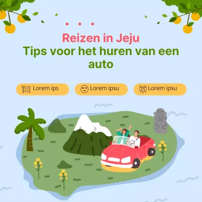 Tips voor het huren van een auto op een leuke, geïllustreerde route door Jeju Island