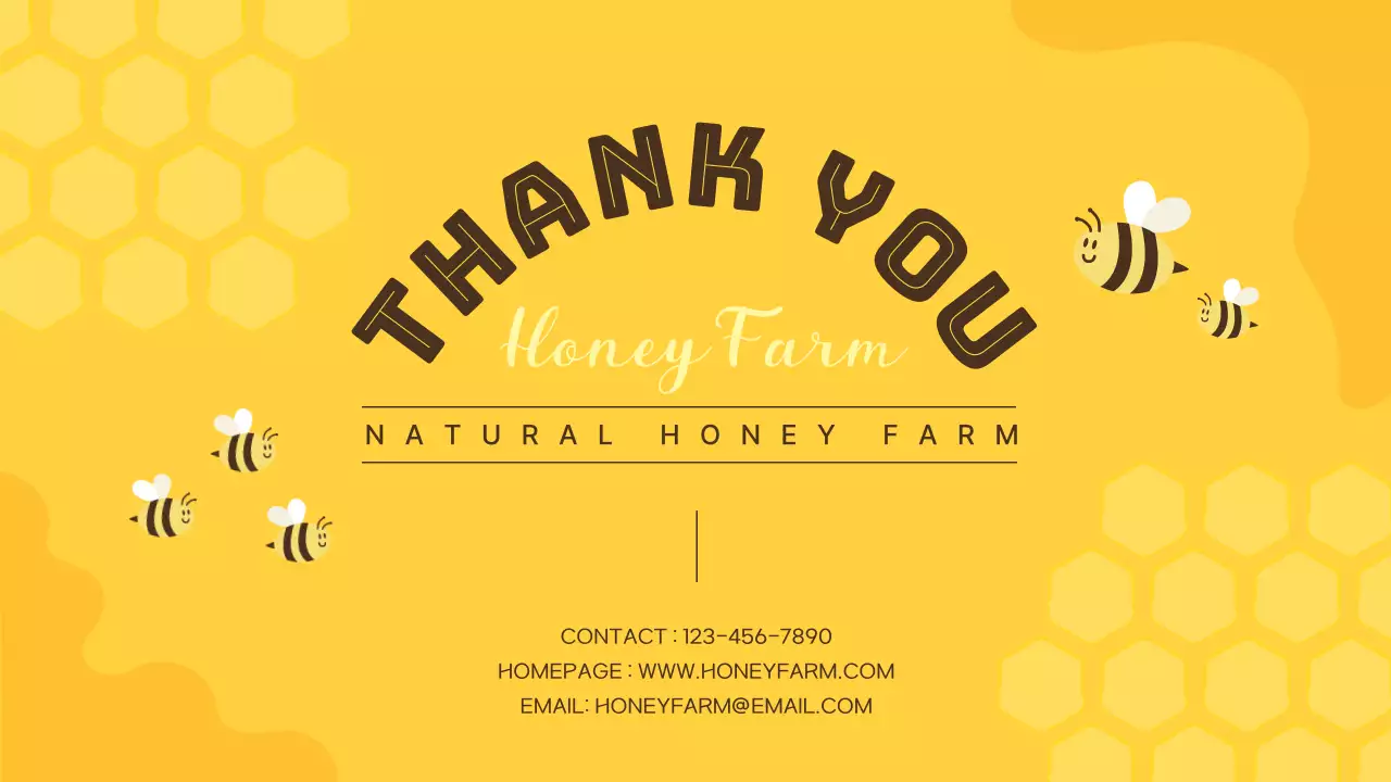 Yellow Minimal Honey Promotion Presentation