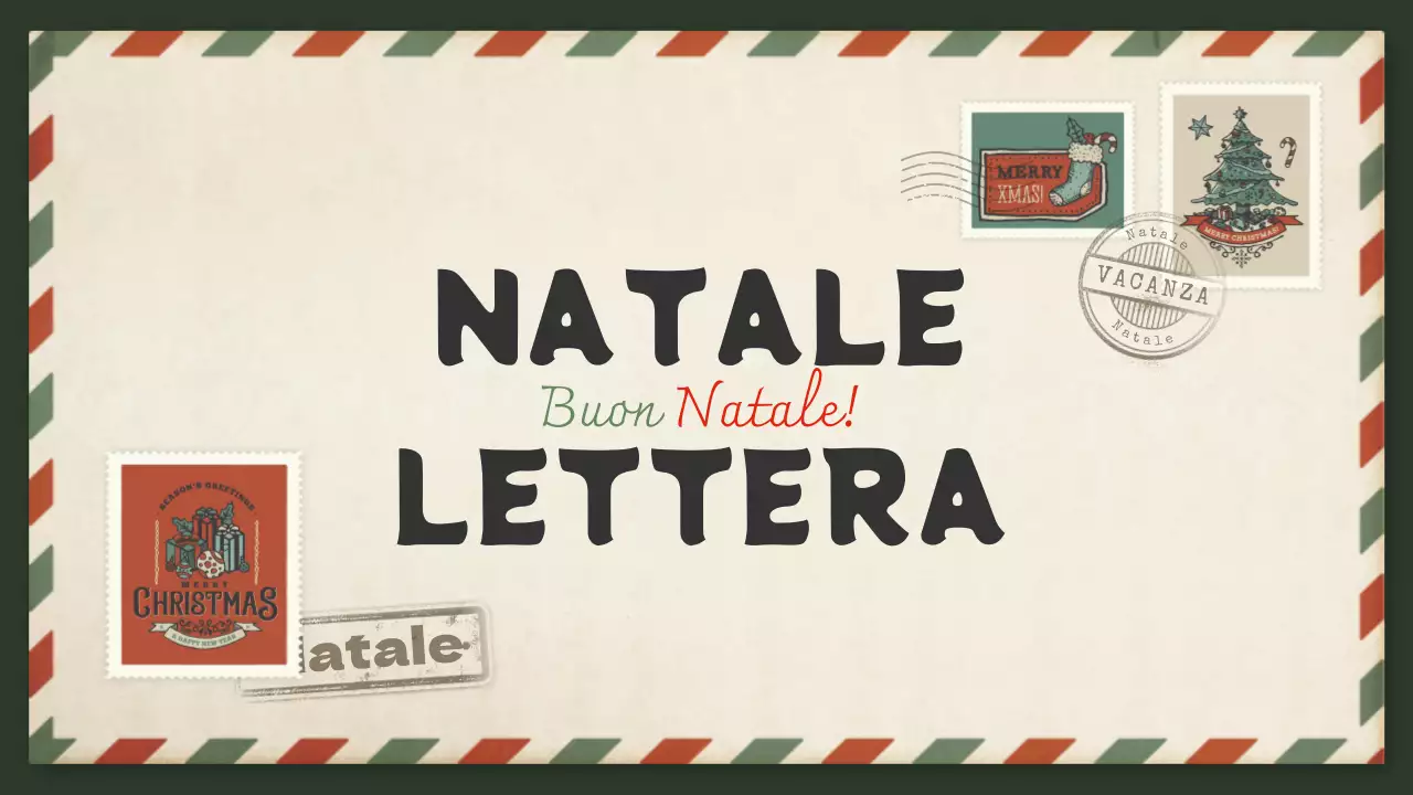Invito vintage al concetto di lettera di Natale