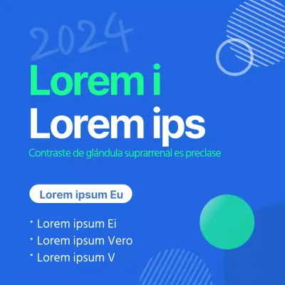 Tema de entrenamiento para la revisión del examen final en azul neón y verde neón