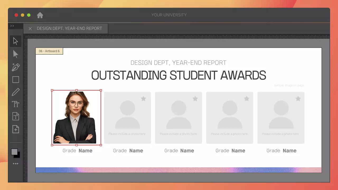 Tài liệu trình bày báo cáo thiết kế hiện đại màu xám