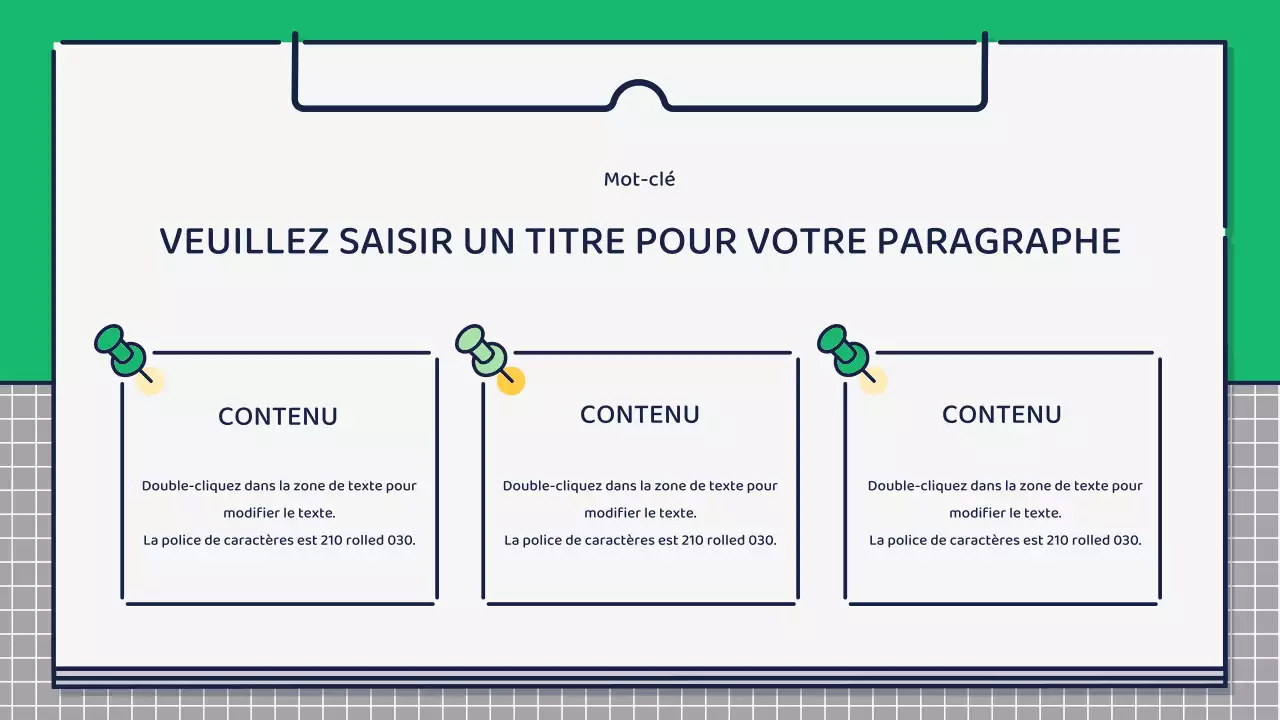 Présentation sur la conception d'icônes mignonnes et basiques en vert et jaune