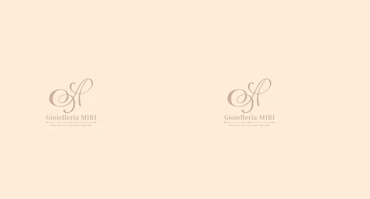 Gioielleria con logo semplice beige