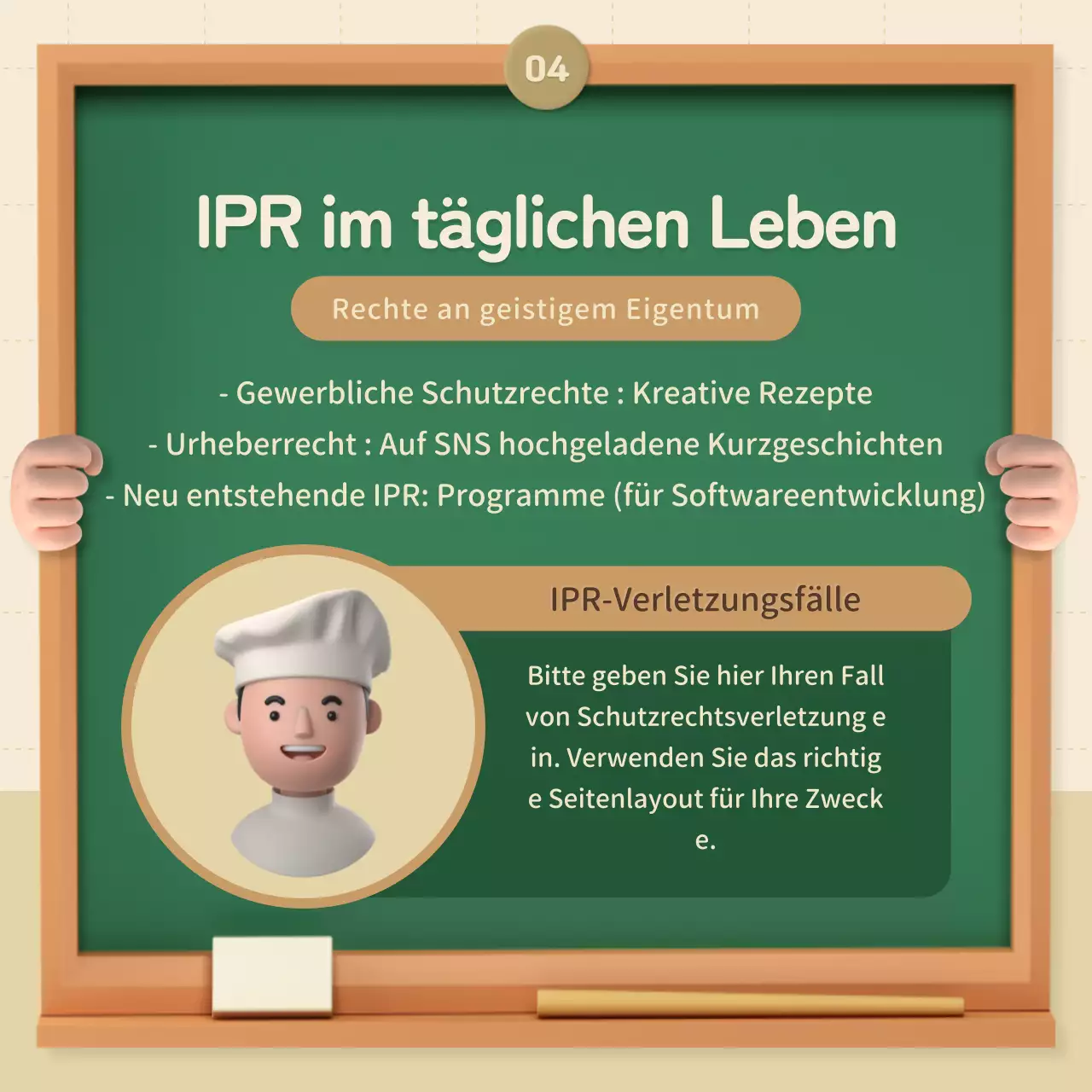 Einführung in beige, 3D, stereoskopische IPRs