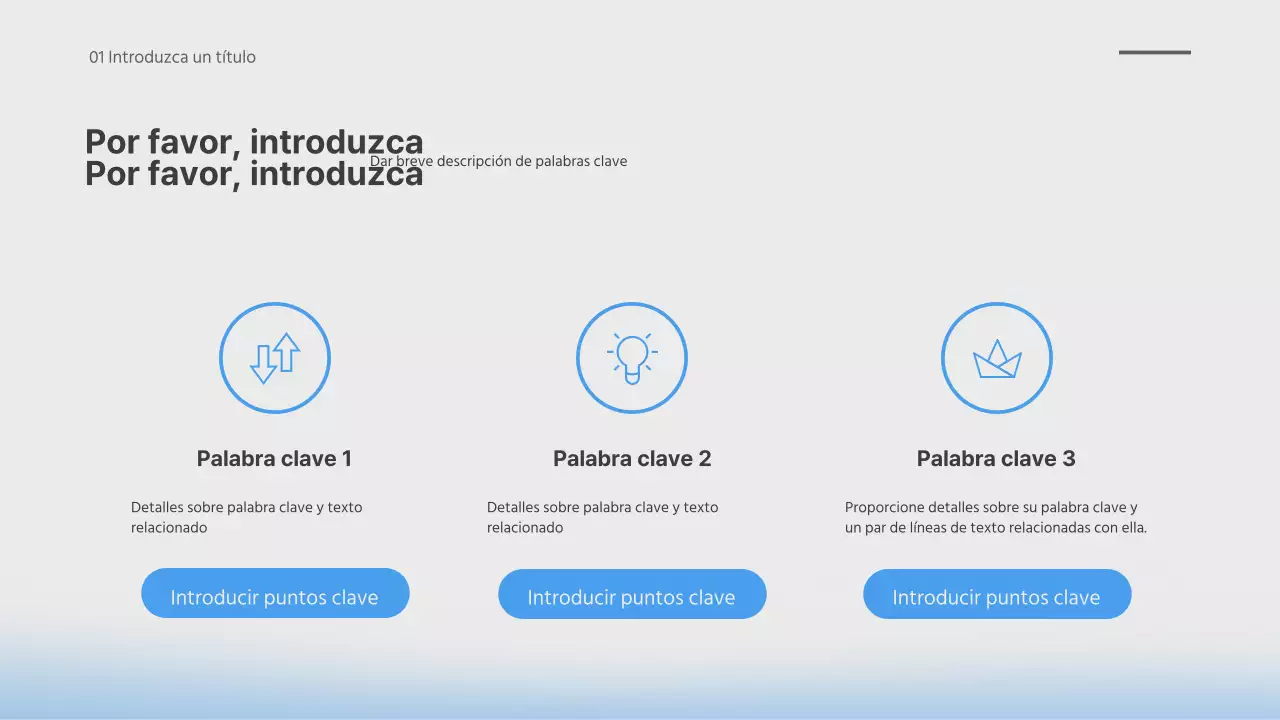 Presentación de degradado borroso