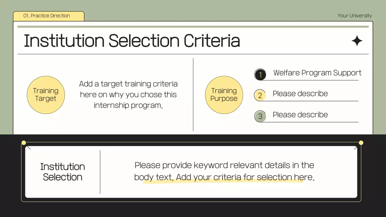 베이지 미니멀 인턴십 보고서 문서 프레젠테이션