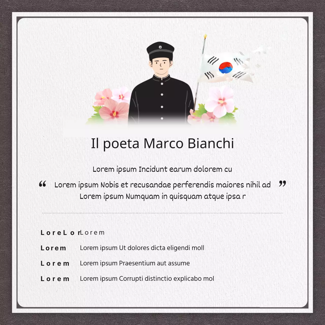 Il poeta Yoon Dong-joo, fiero indipendentista coreano in bianco e nero.