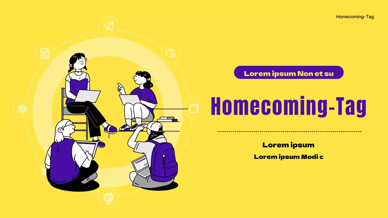 Gelbe und violette Sonderangebote für Schulabgänger