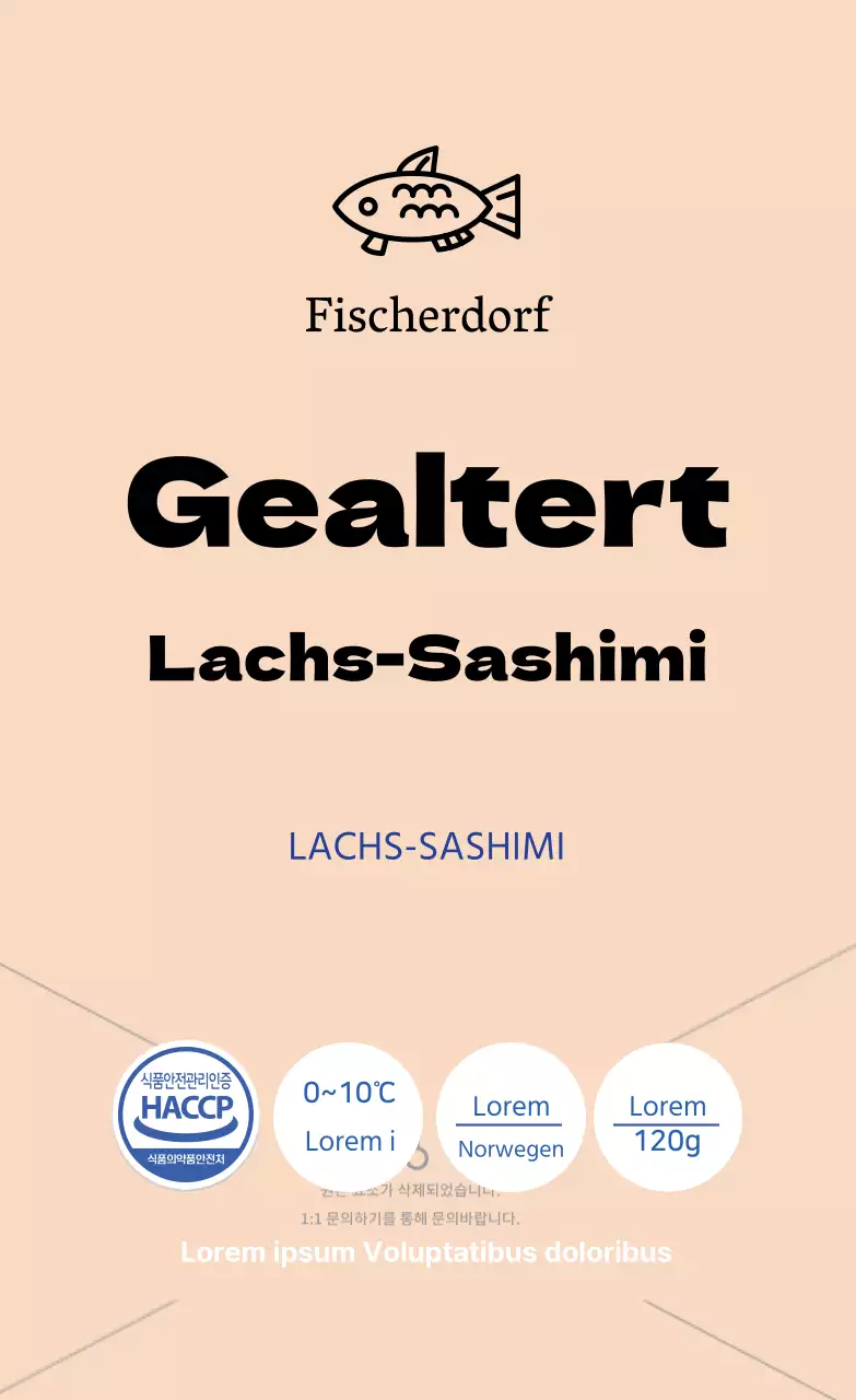 Sashimi vom gereiften Lachs