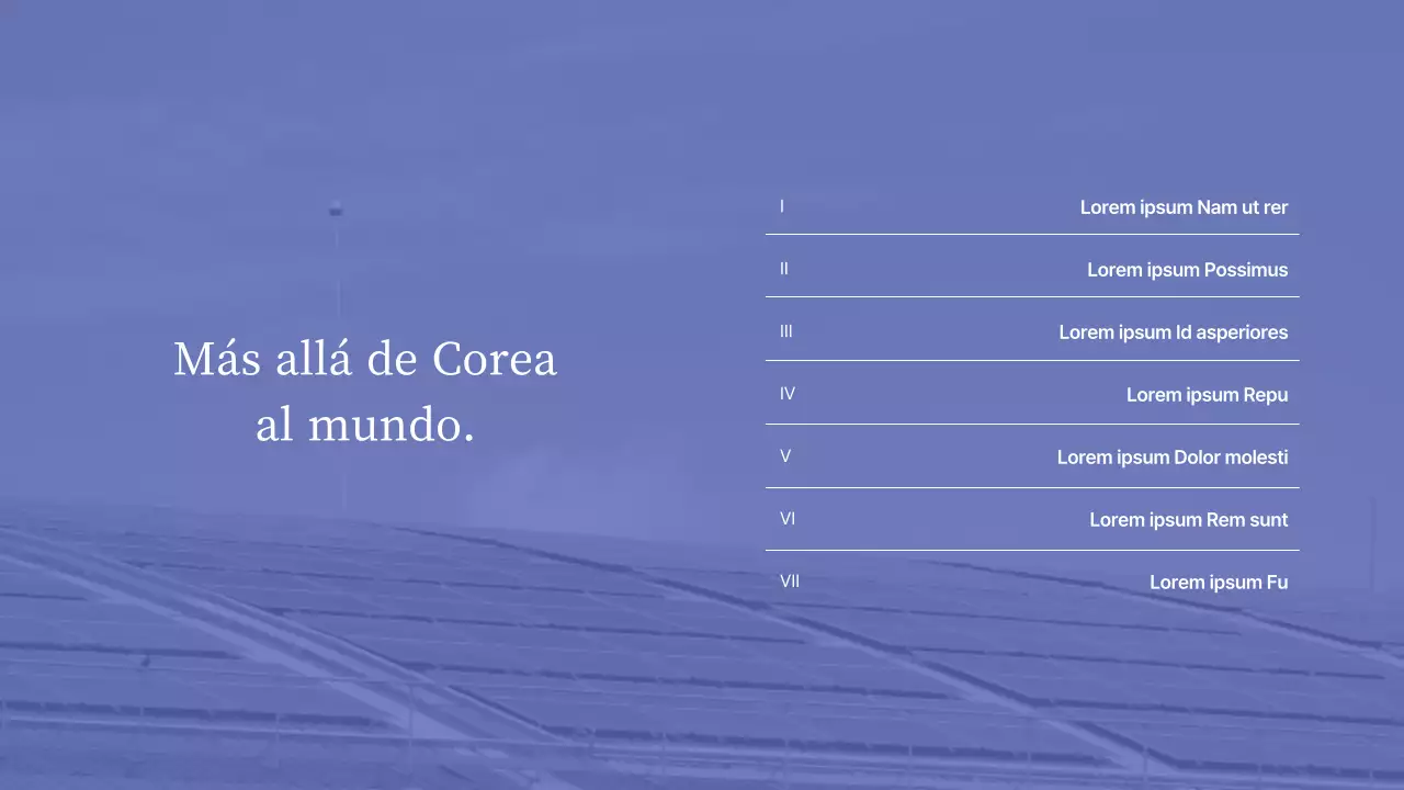 Presentación sencilla de un acontecimiento en azul y gris