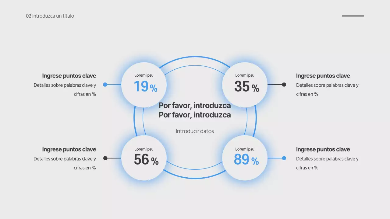 Presentación de degradado borroso