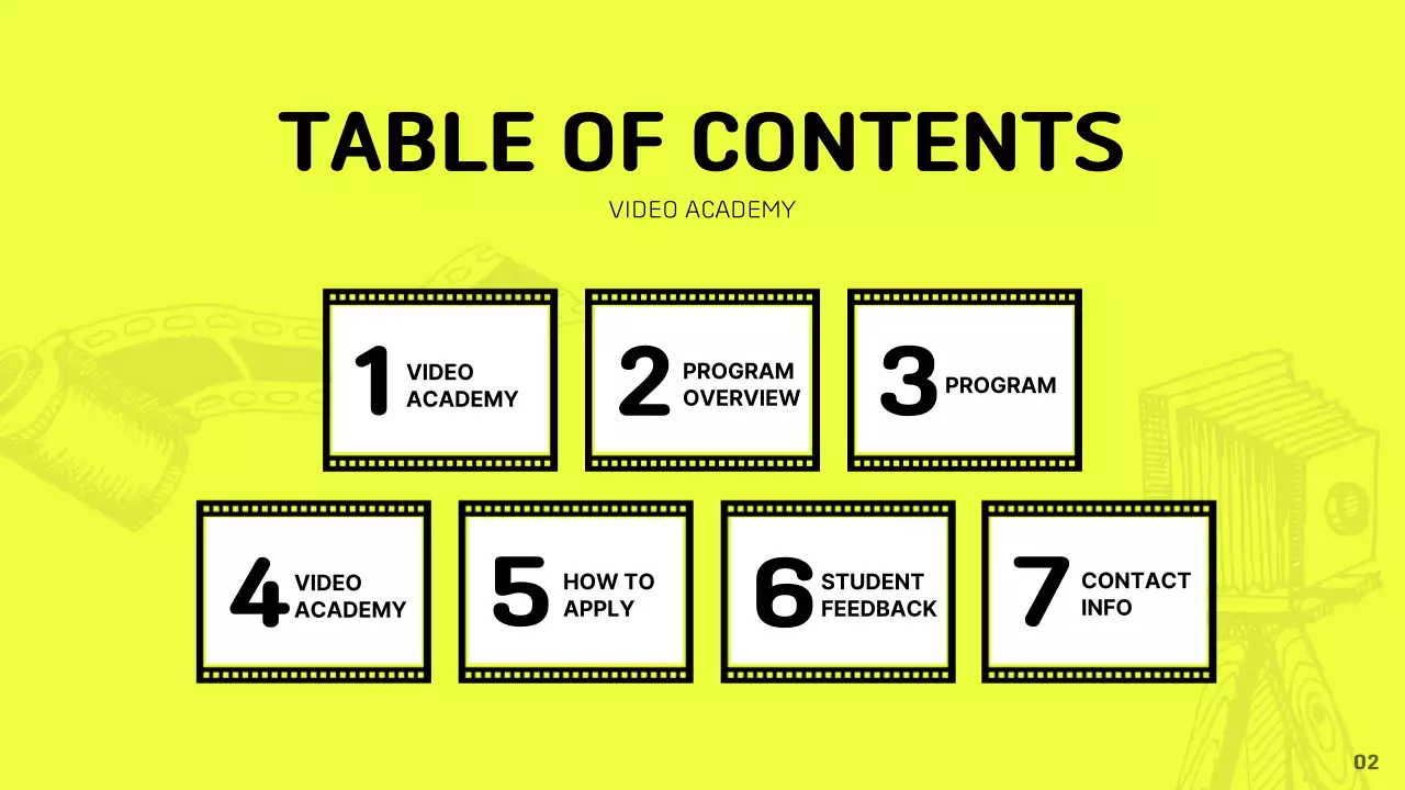 Yellow Vintage Video Invitation Presentation