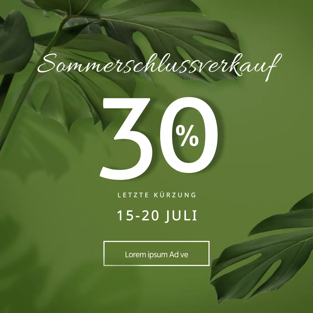 Sommerschlussverkauf