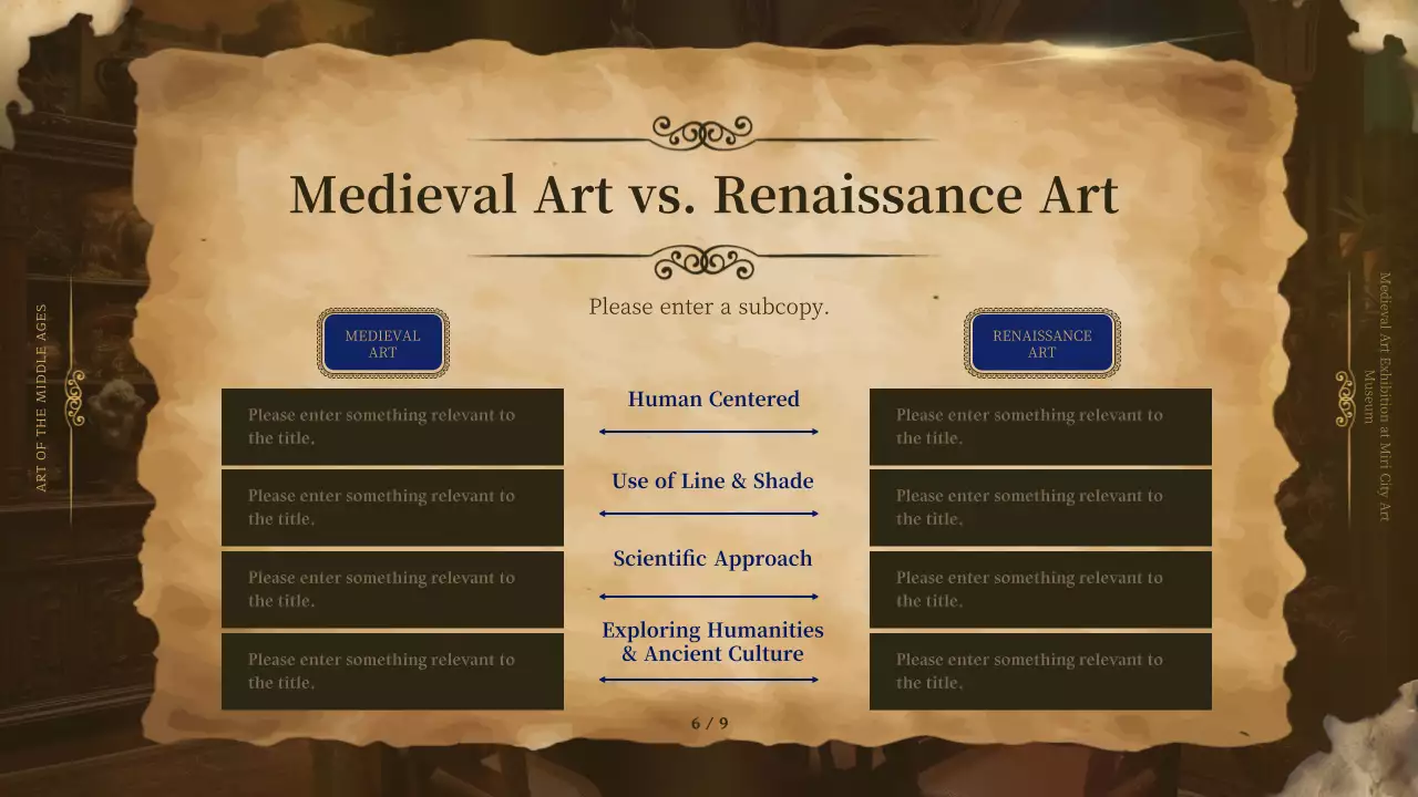 Brown Medieval Art Guide Presentation