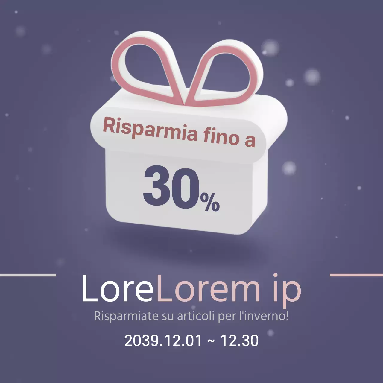 Vendita speciale invernale