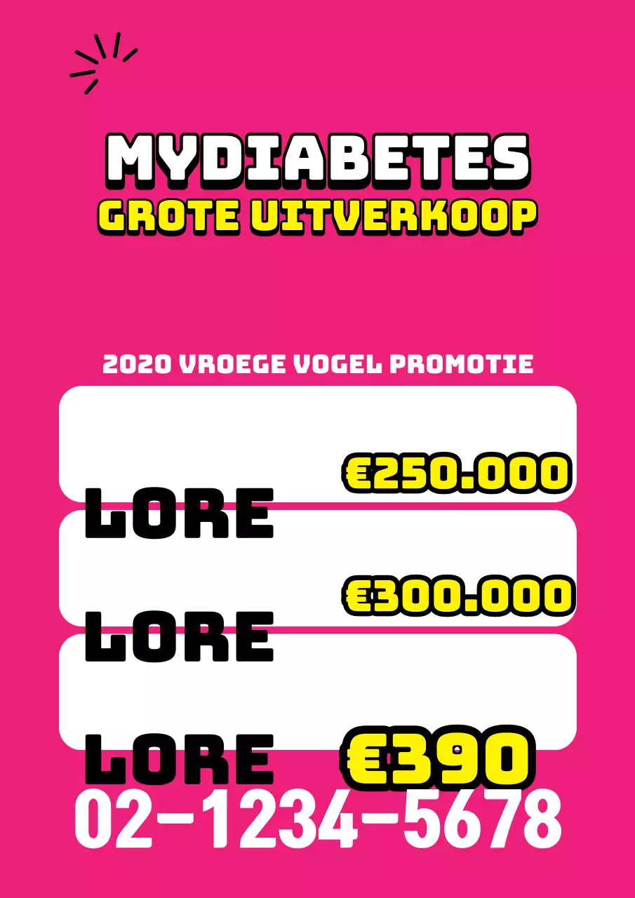 Promoot een eenvoudig en opvallend gymtoernooi in roze