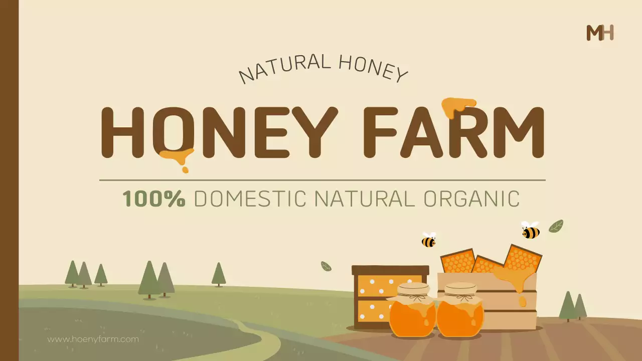 Beige Rustic Honey Business Plan Presentation