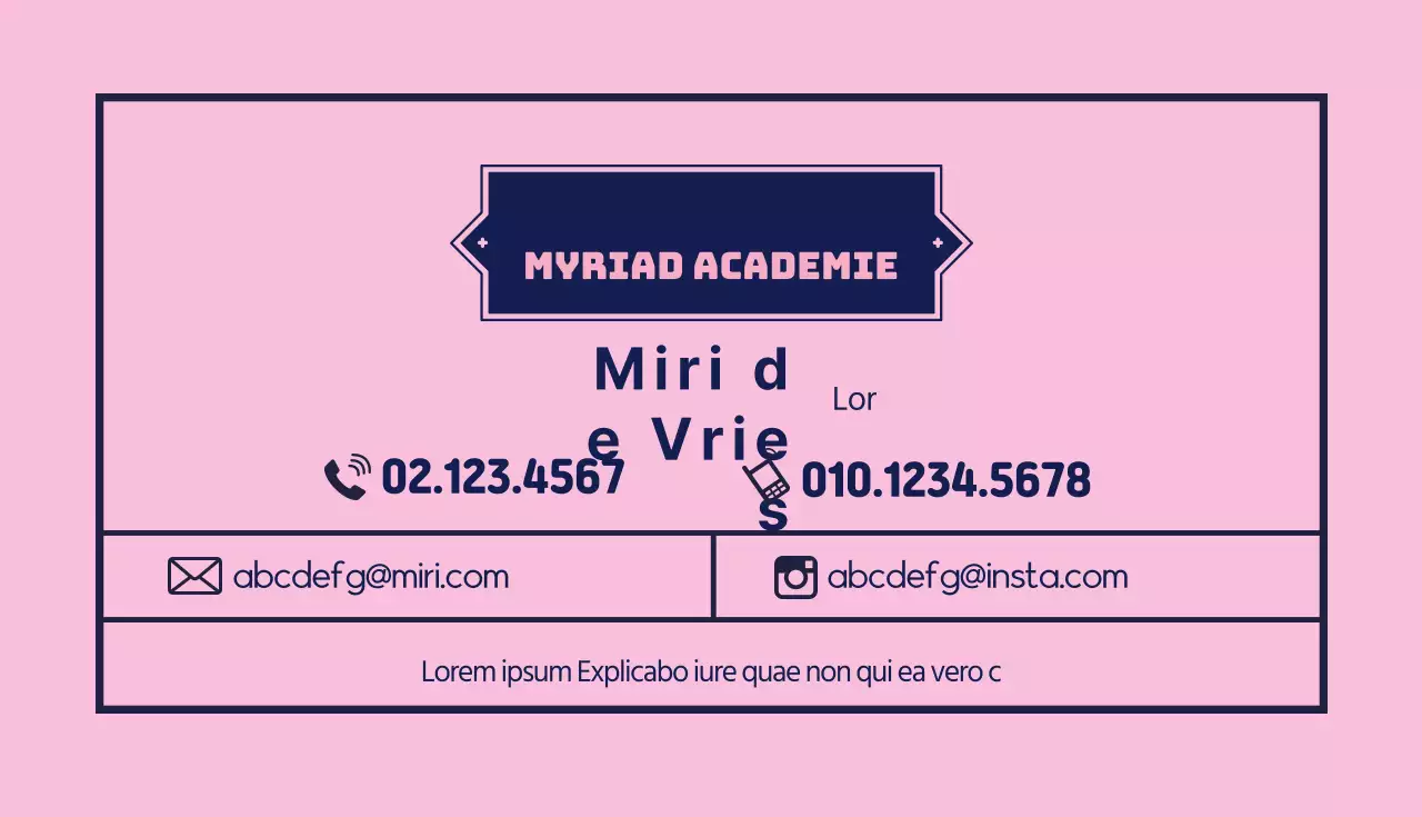 Taalschool visitekaartjes