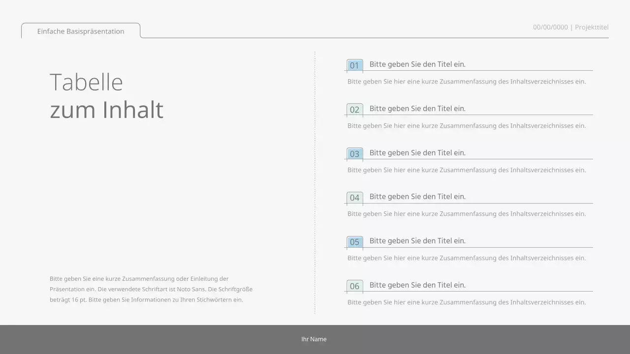 Einfaches, einfaches Präsentationskit in Pastellfarben und Weiß
