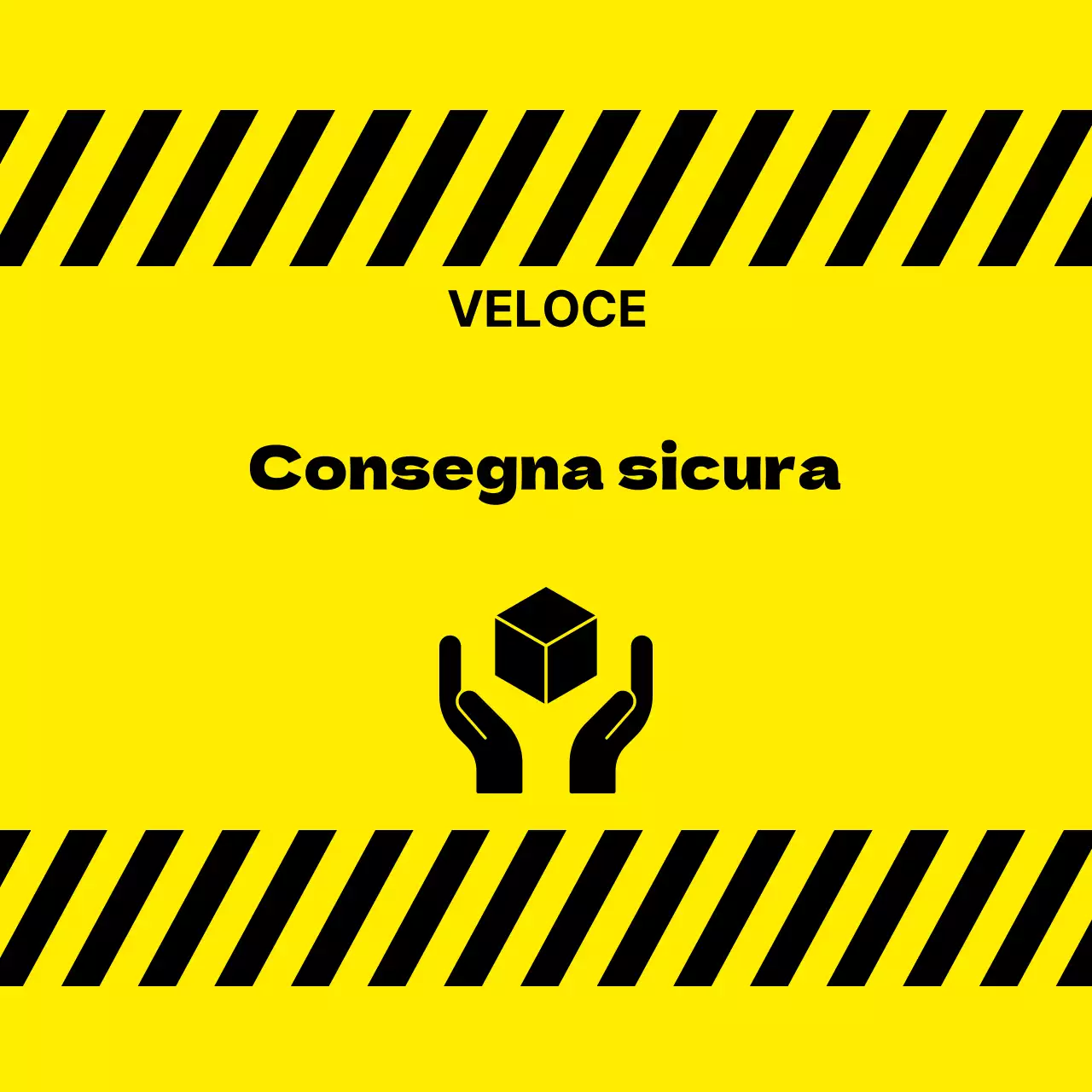 Adesivo per la spedizione sicura