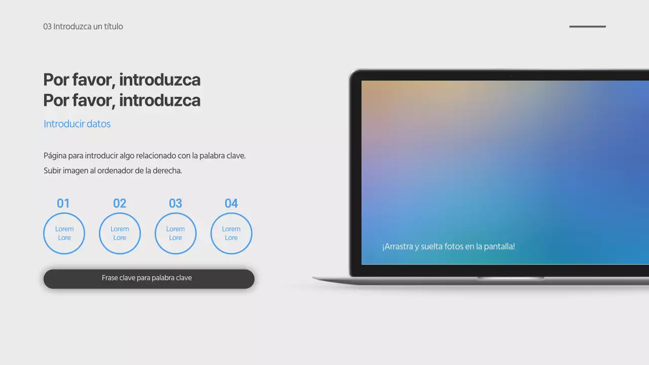 Presentación de degradado borroso