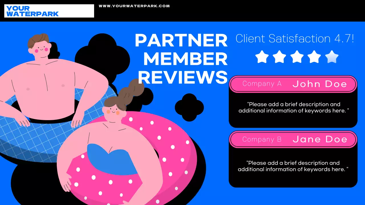 블루 모던 워터파크 프로모션 프리젠테이션