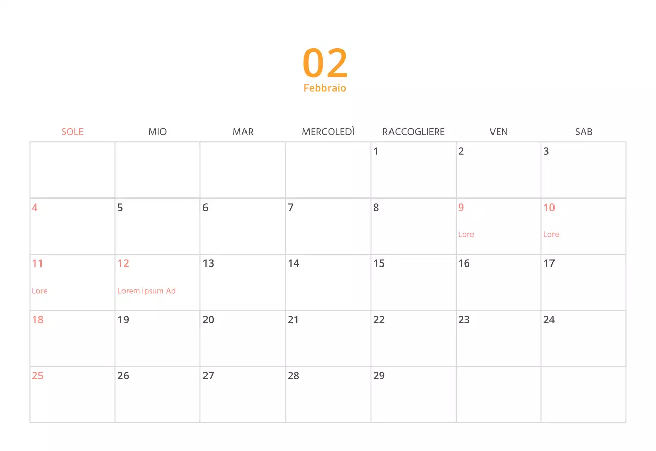 Simpatico calendario da tavolo illustrato verde a tema famiglia