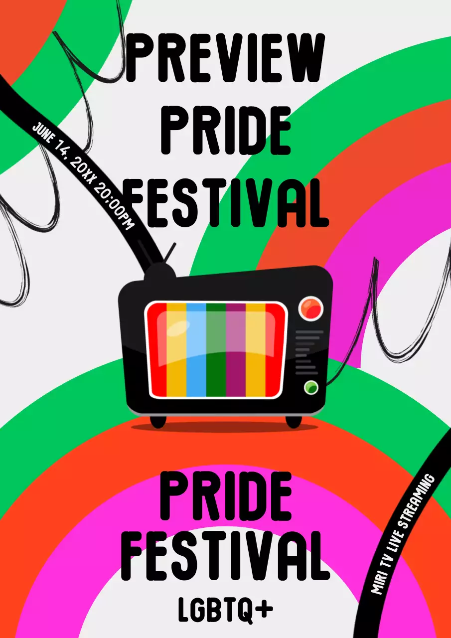 무지개 컬러 tv 포인트의 프라이드축제