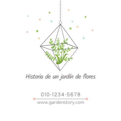 Historia de un jardín de flores