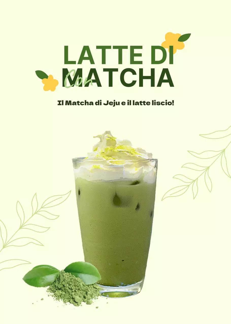 Poster trasparenteMatcha Latte