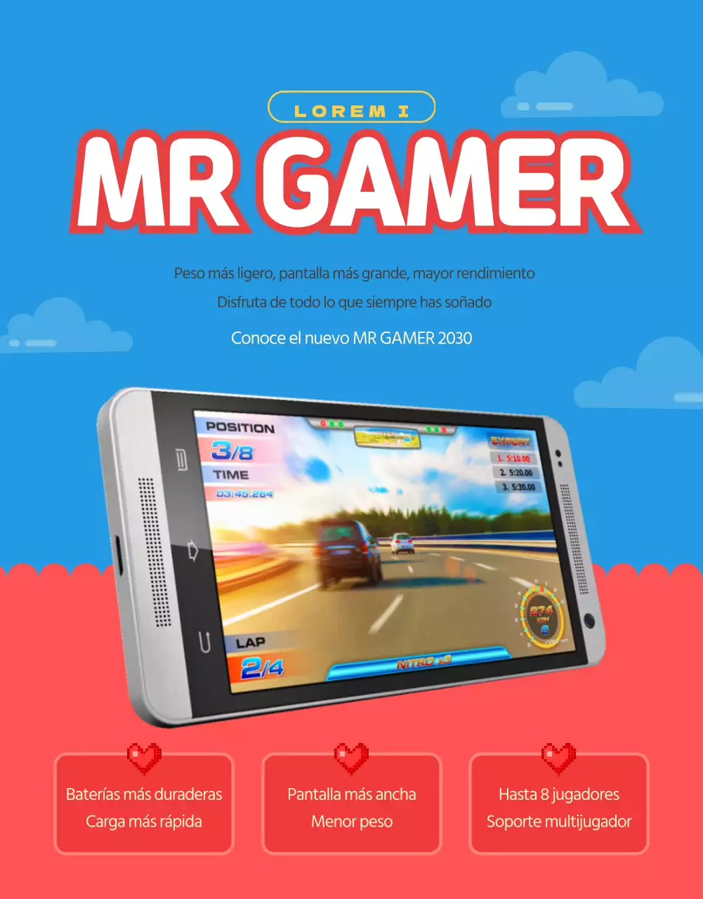 Página de dispositivos de juego