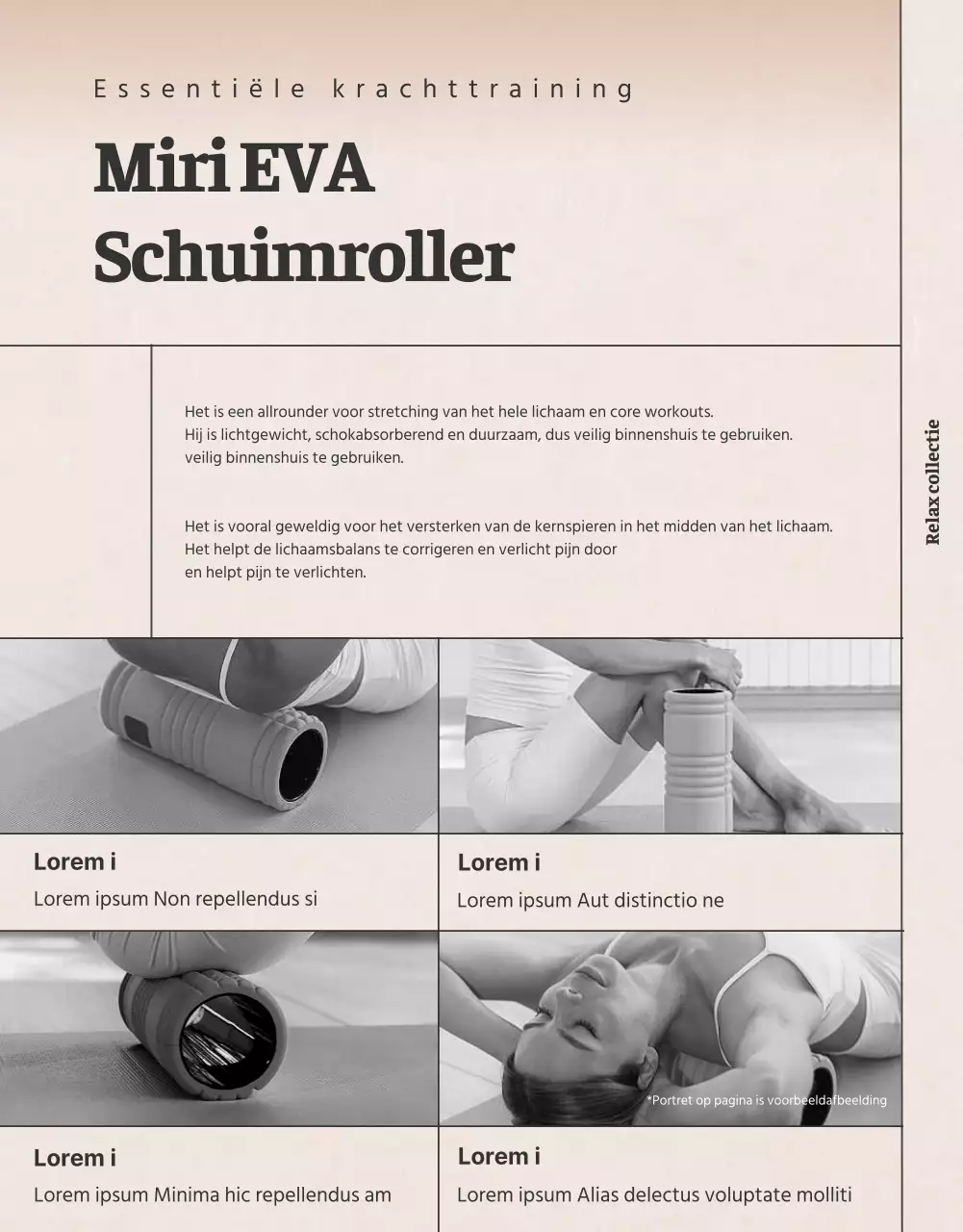 Meer informatie over deze kalmerende, lichtgroene en oranje schuimroller