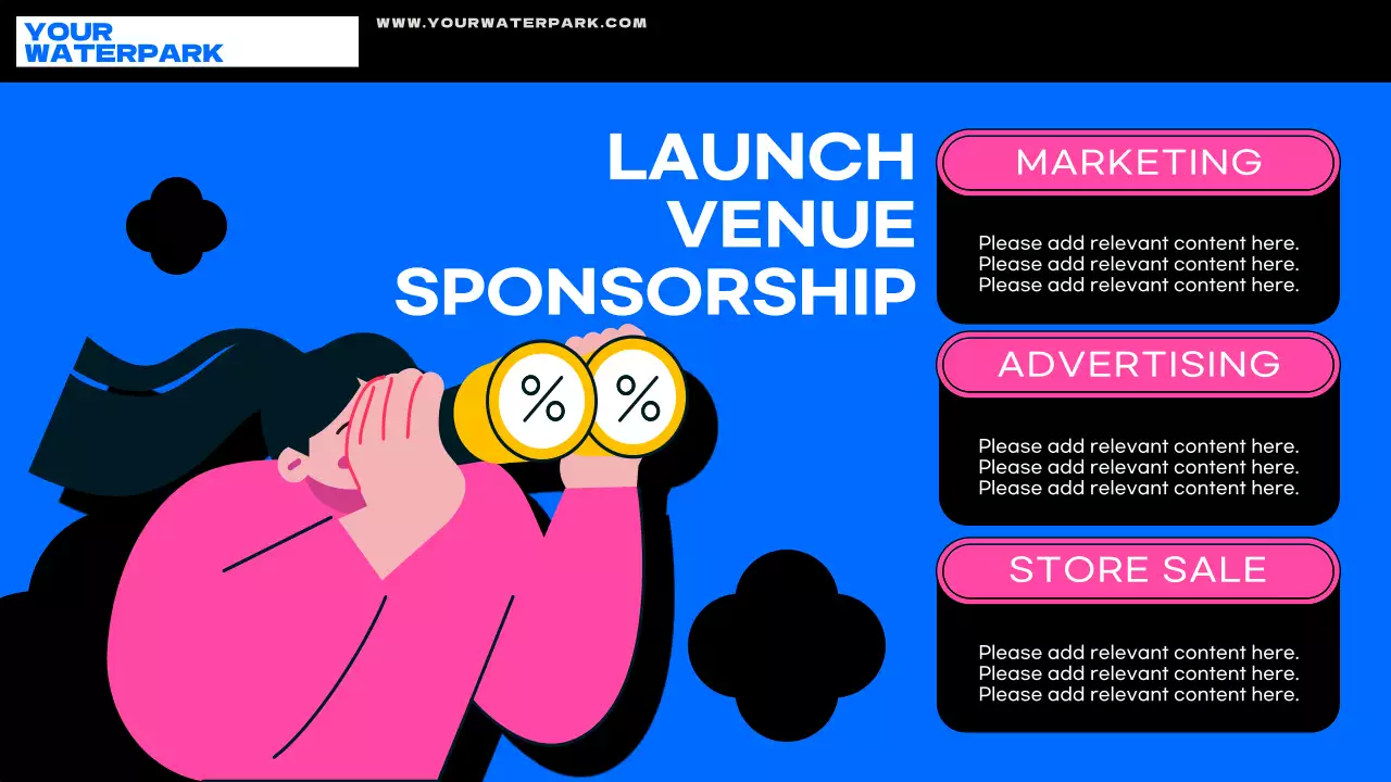 블루 모던 워터파크 프로모션 프리젠테이션