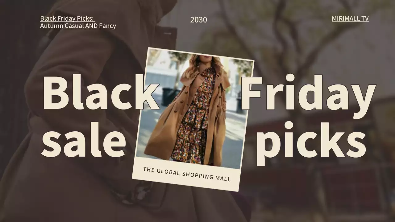 茶色 モダン ショッピング ポスター YouTube サムネイル