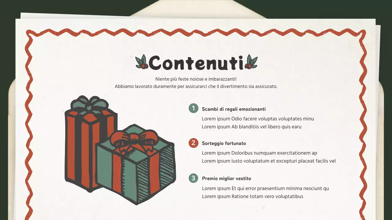 Invito vintage al concetto di lettera di Natale