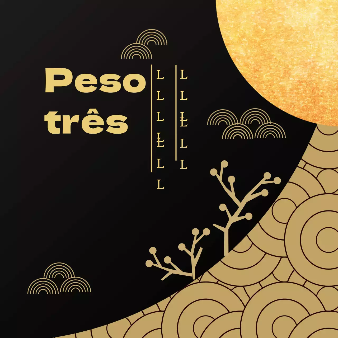 Nota de agradecimento de Ação de Graças com classe em preto e dourado