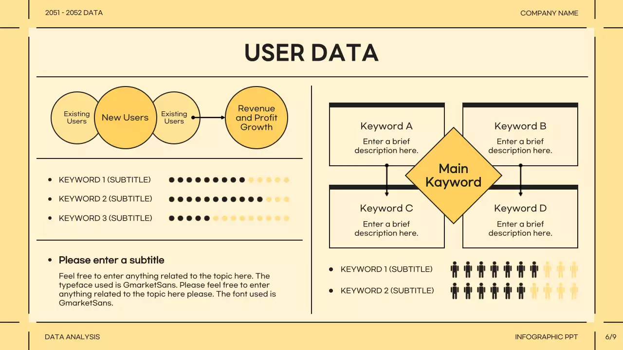 베이지 모던 데이터 프레젠테이션