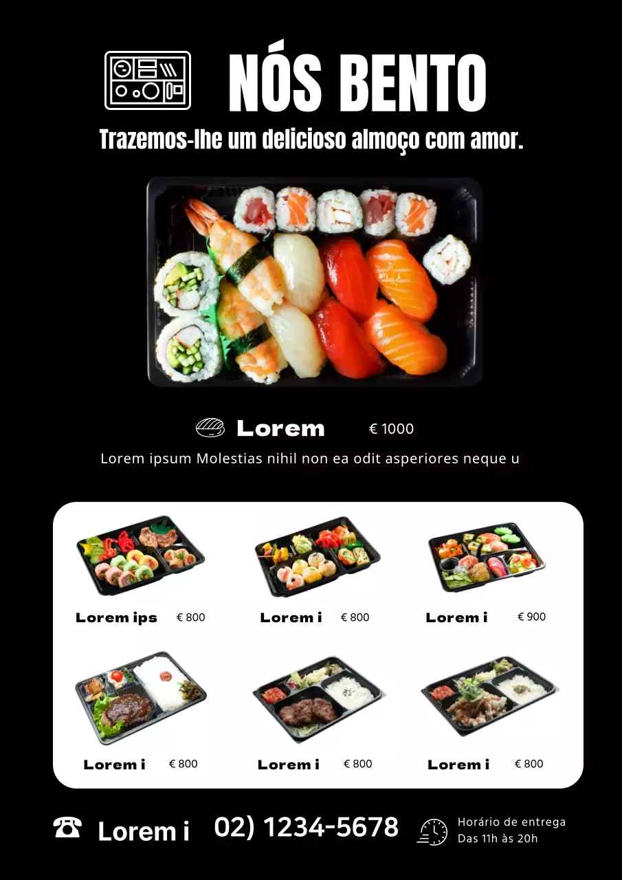 preto foto em destaque comida sushi menu sushi