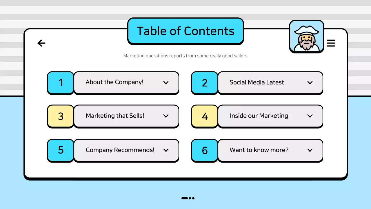 Blue Modern Marketing Report Document Presentation