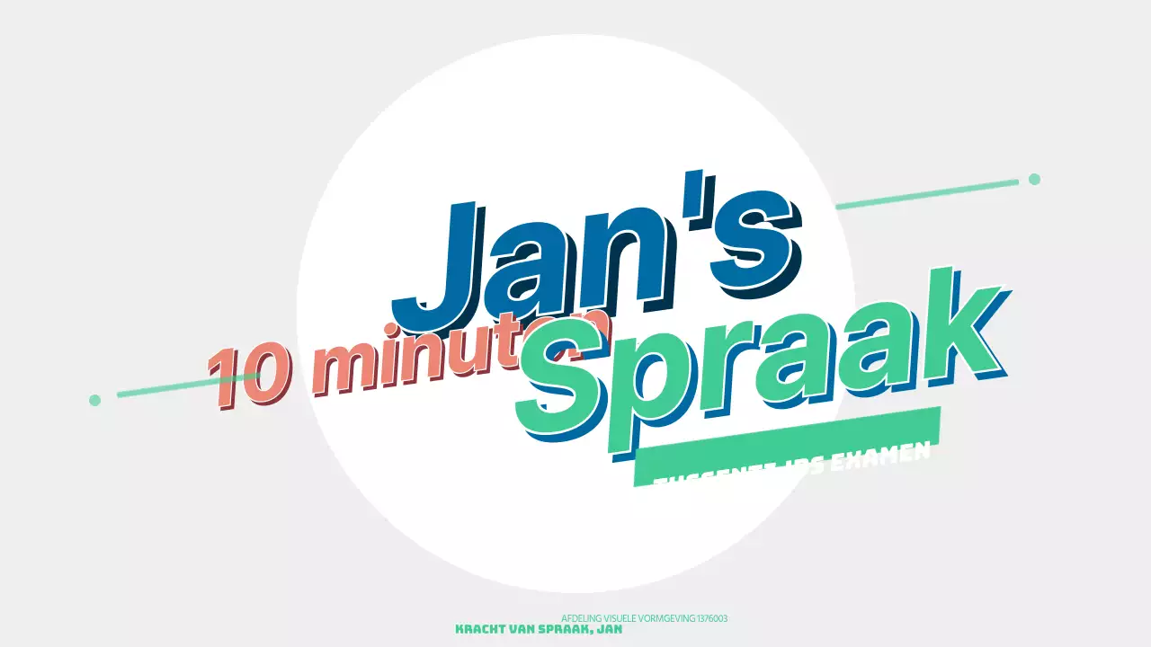 10 minuten toespraak door Chulwoong Kim