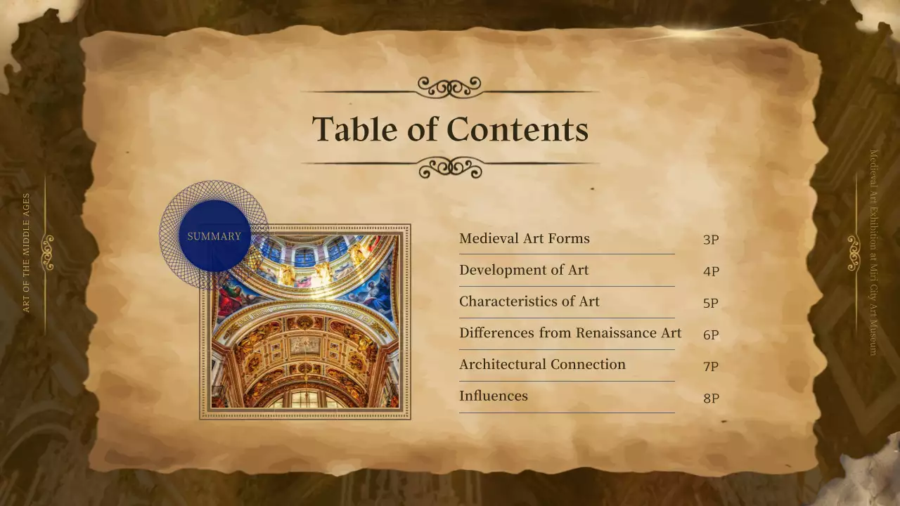 Brown Medieval Art Guide Presentation