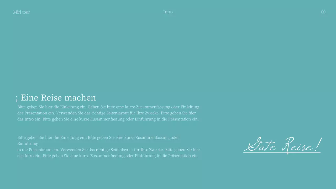 Präsentationen zum Thema Reisen