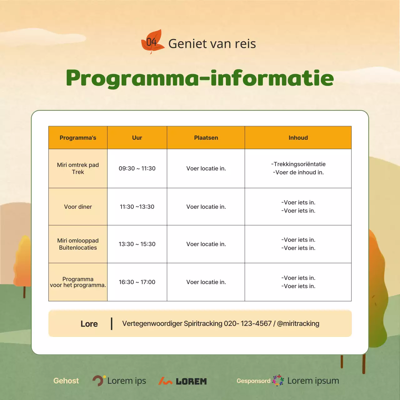 Gele Oranje Groene Herfst Uitdaging Gids
