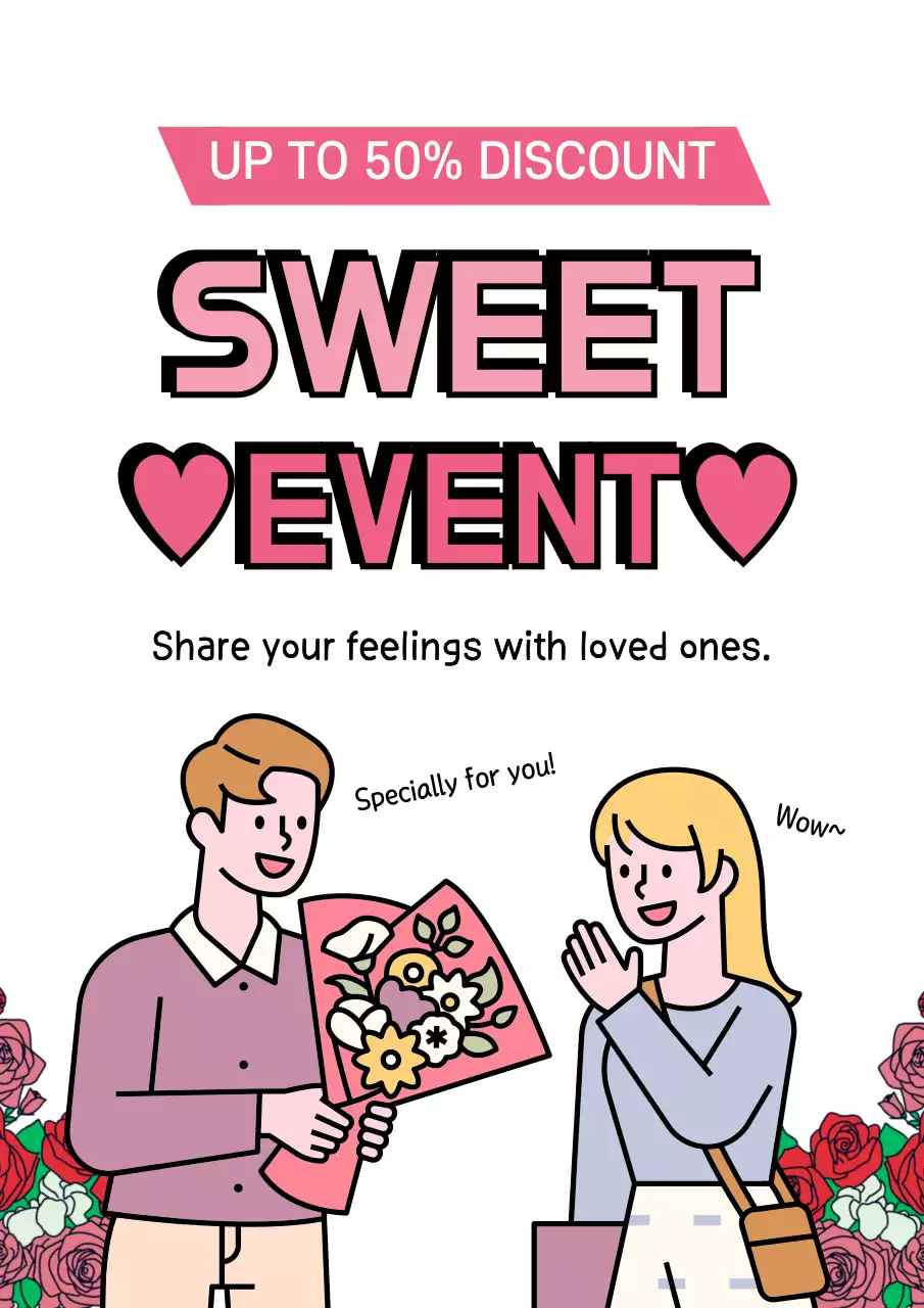 Pink Trendy Event Promotion Poster