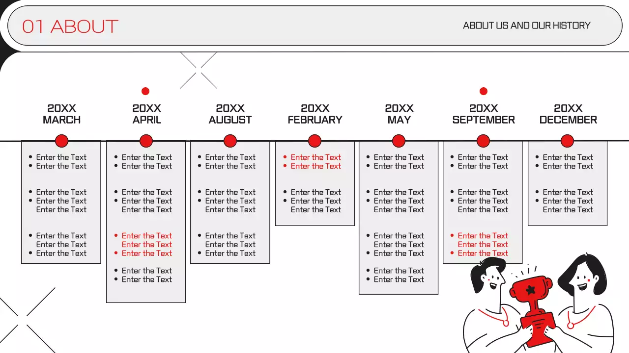 레드 모던 비즈니스 제안 프레젠테이션