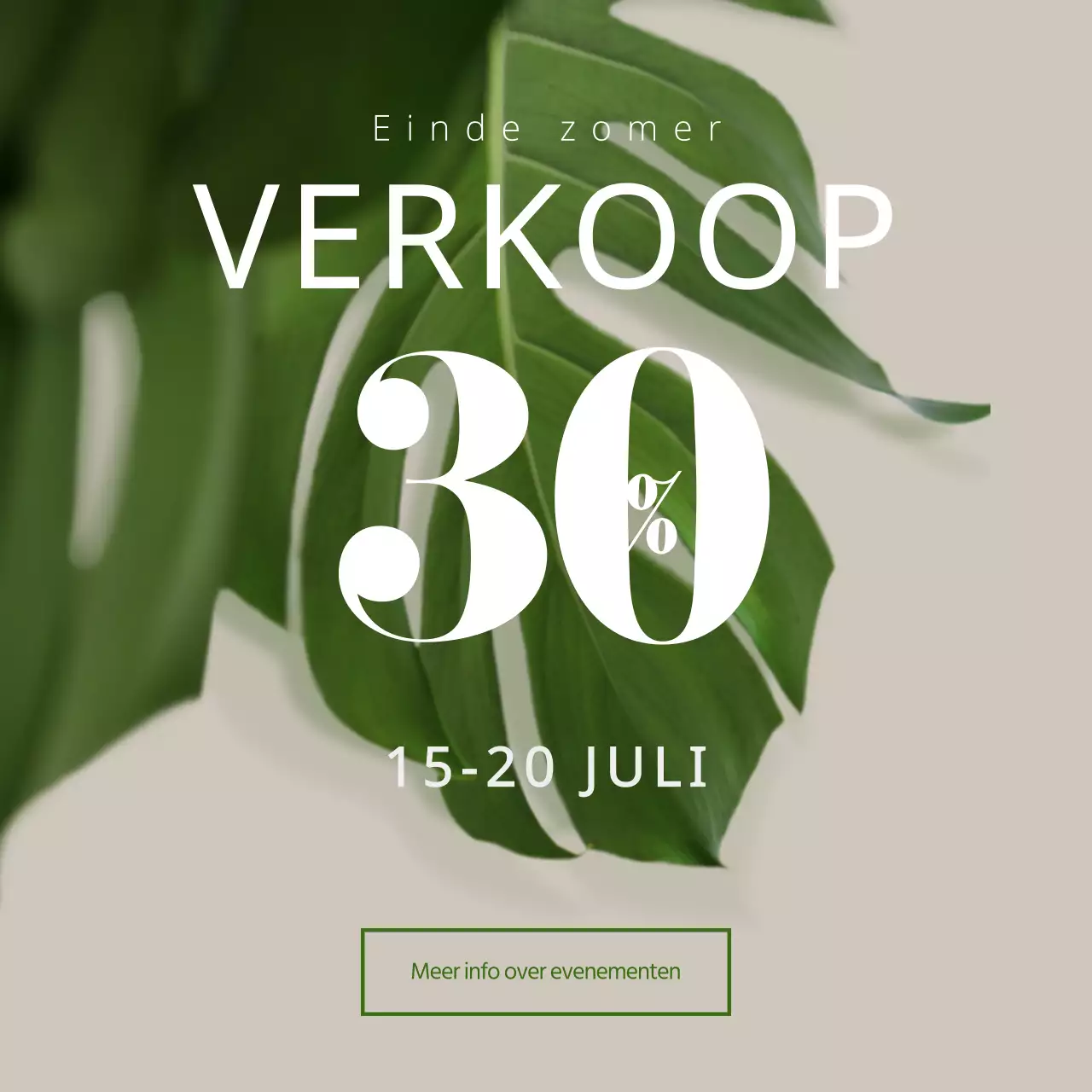 Zomer uitverkoop
