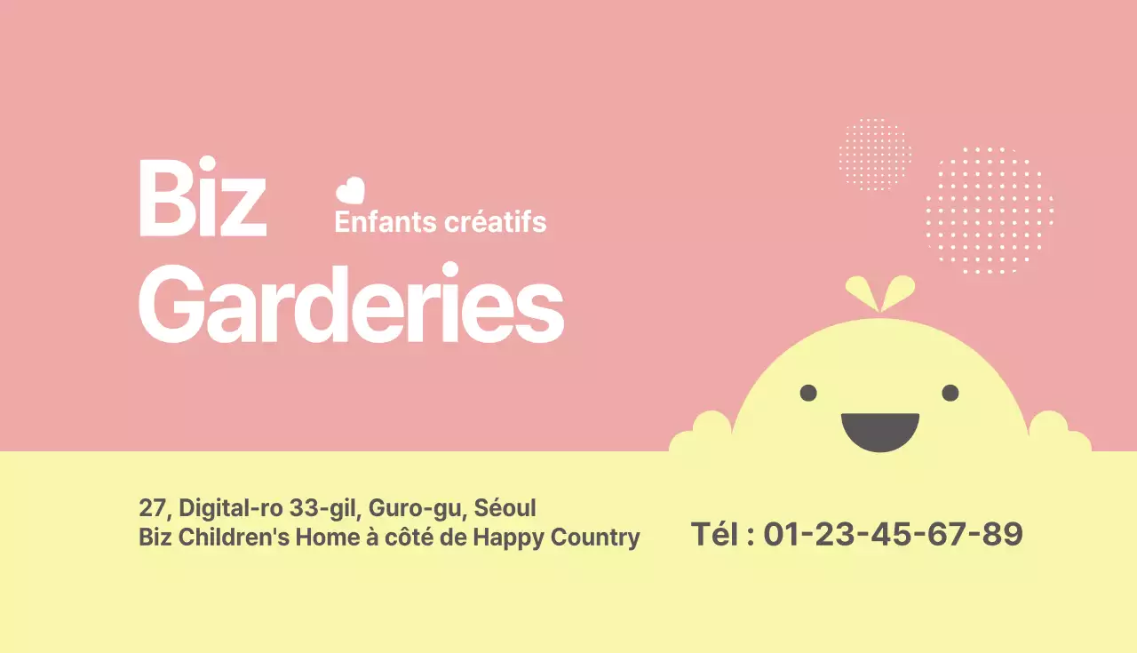 Carte de visite du directeur de Biz Preschool